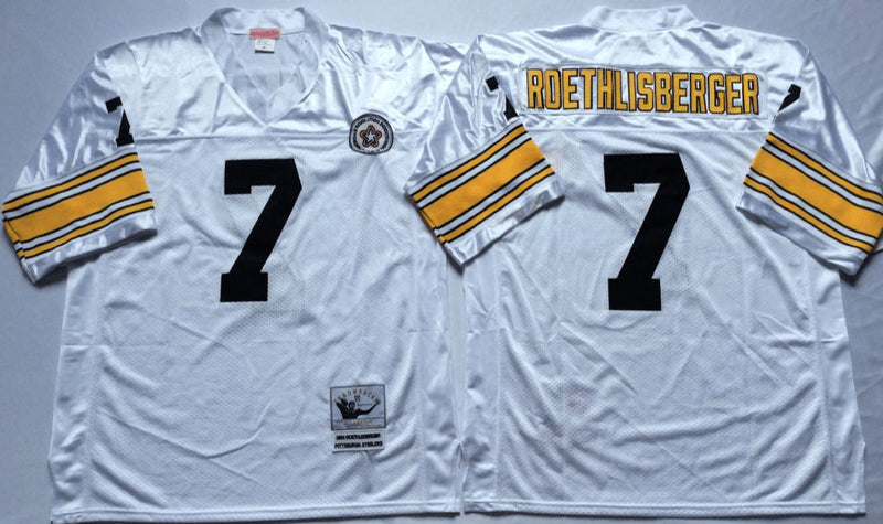Ben Roethlisberger Pittsburgh Steelers white Throwback jersey