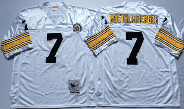 Ben Roethlisberger Pittsburgh Steelers white Throwback jersey