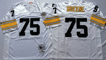 Joe Greene Pittsburgh Steelers white Throwback jersey