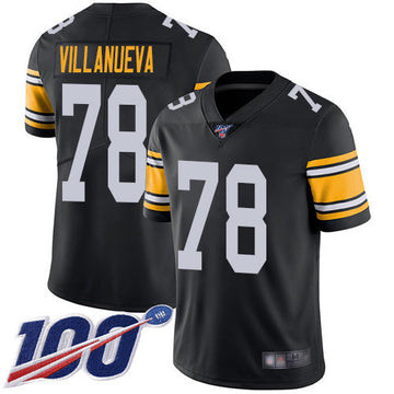 Alejandro Villanueva Pittsburgh Steelers black Vapor jersey