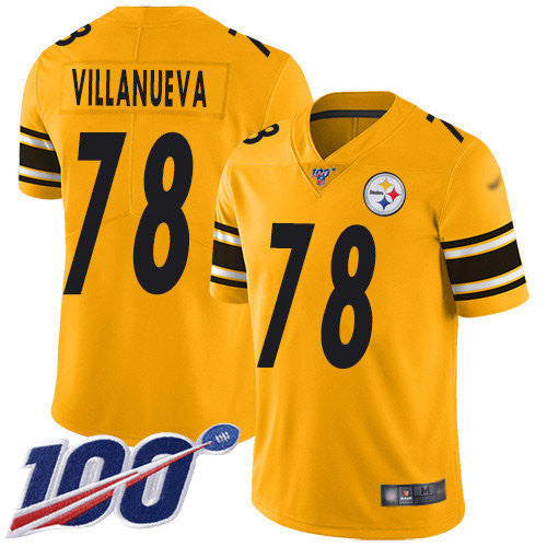 Alejandro Villanueva Pittsburgh Steelers gold Inverted Legend jersey
