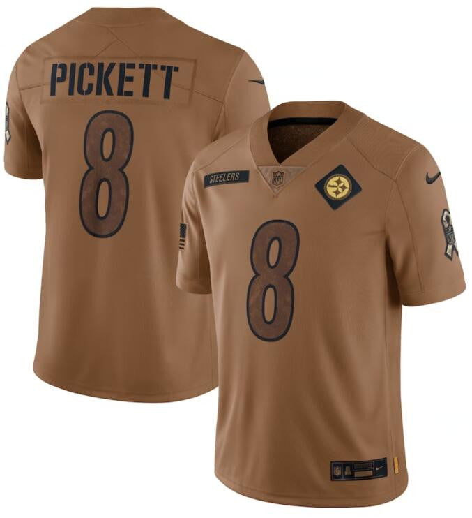 Kenny Pickett Pittsburgh Steelers brown Salute To Service jersey