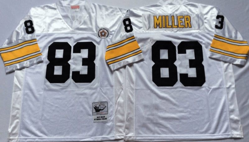 Heath Miller Pittsburgh Steelers white Throwback jersey