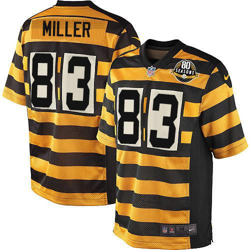 Heath Miller Pittsburgh Steelers yellow Elite jersey