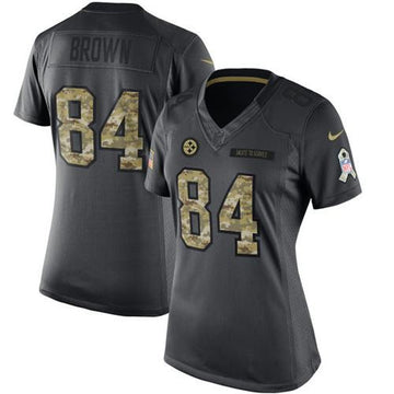 Antonio Brown Pittsburgh Steelers black Salute To Service jersey