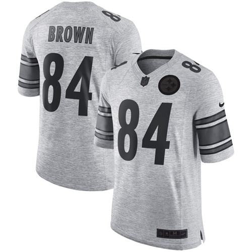 Antonio Brown Pittsburgh Steelers gray Limited jersey