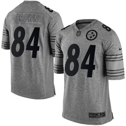 Antonio Brown Pittsburgh Steelers gray Limited jersey