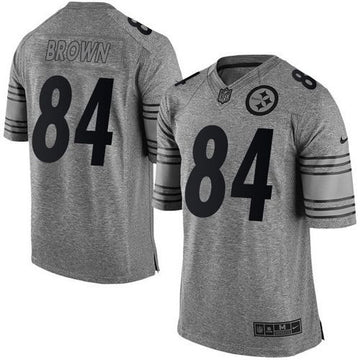 Antonio Brown Pittsburgh Steelers gray Limited jersey