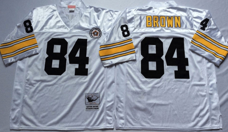 Antonio Brown Pittsburgh Steelers white Throwback jersey
