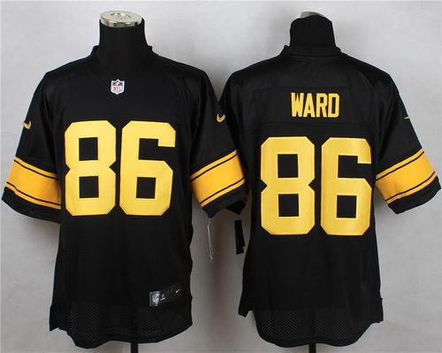 Hines Ward Pittsburgh Steelers black Elite jersey