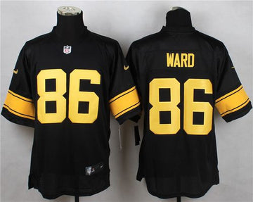Hines Ward Pittsburgh Steelers black Elite jersey