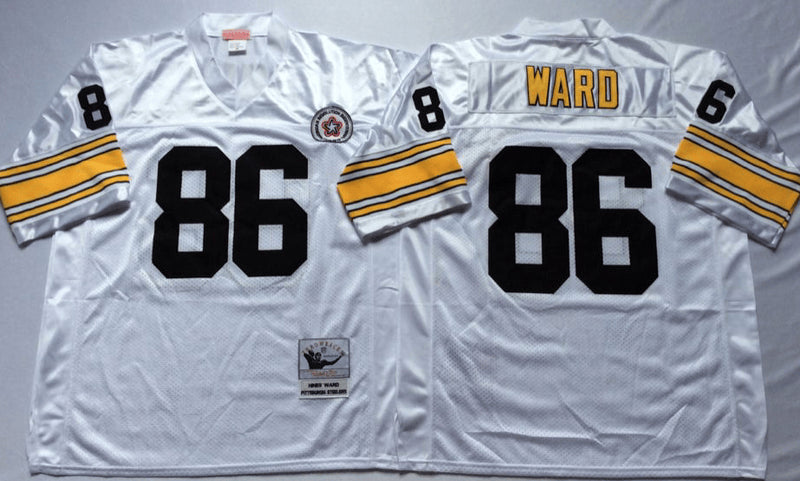 Hines Ward Pittsburgh Steelers white Throwback jersey