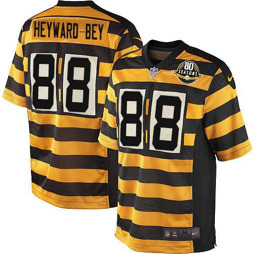 Darrius Heyward-Bey Pittsburgh Steelers yellow Elite jersey