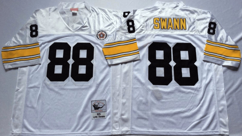 Lynn Swann Pittsburgh Steelers white Throwback jersey