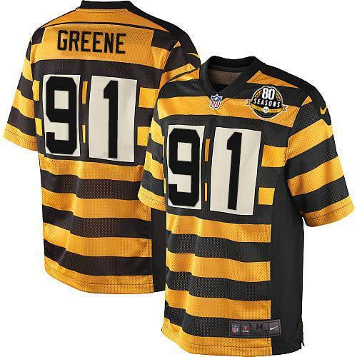 Kevin Greene Pittsburgh Steelers yellow Elite jersey