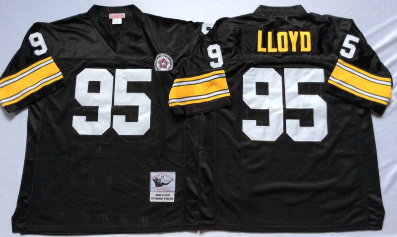 Greg Lloyd Pittsburgh Steelers black Throwback jersey