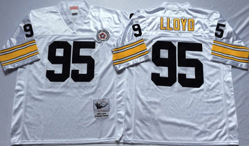 Greg Lloyd Pittsburgh Steelers white Throwback jersey