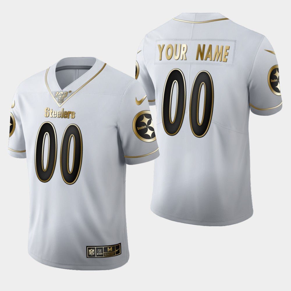 Custom Pittsburgh Steelers white Untouchable jersey