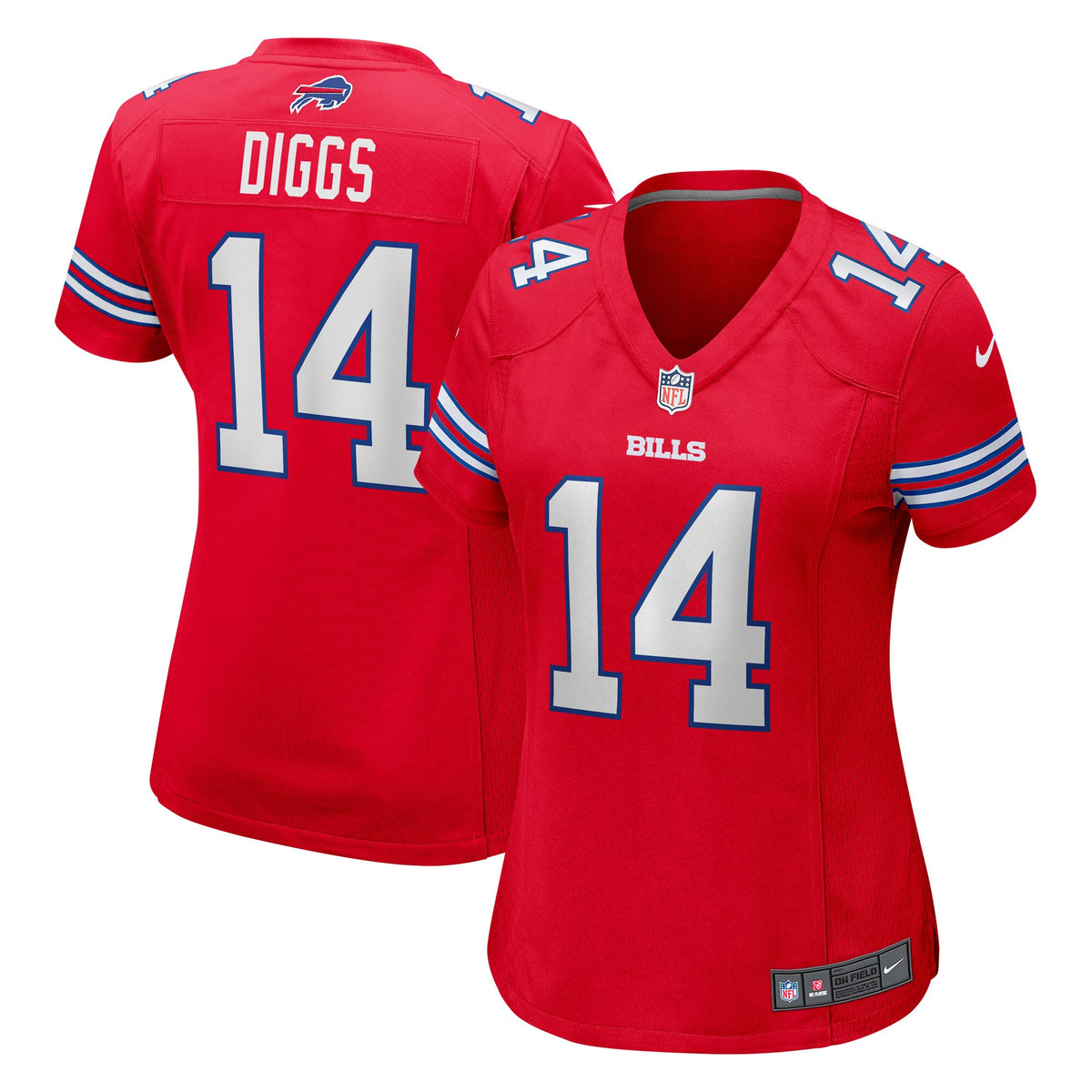 Stefon Diggs Buffalo Bills red jersey