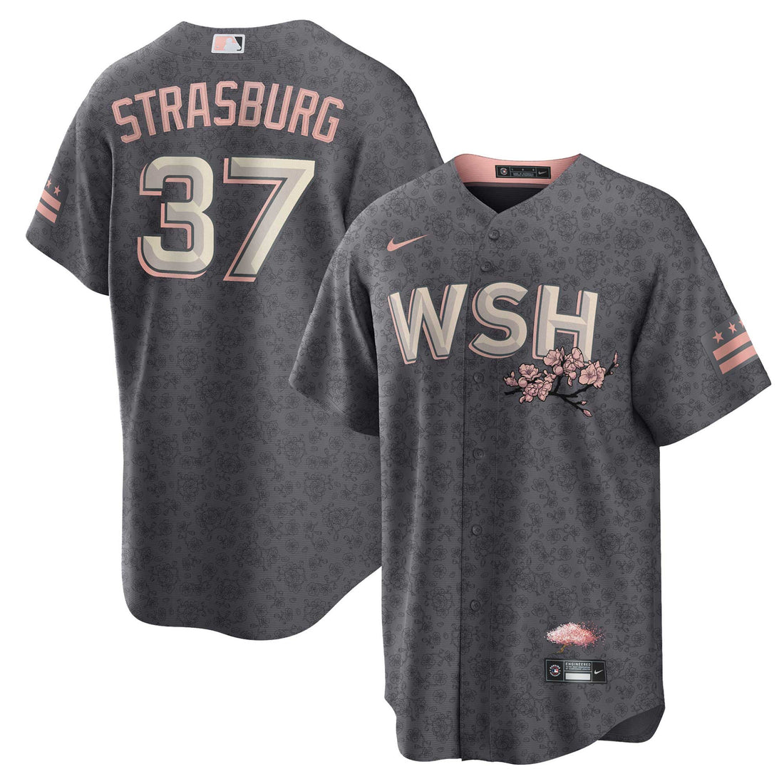 Stephen Strasburg Washington Nationals gray City Connect jersey