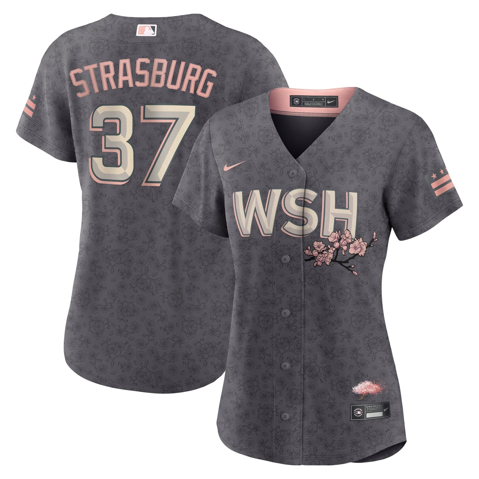 Stephen Strasburg Washington Nationals gray City Connect jersey