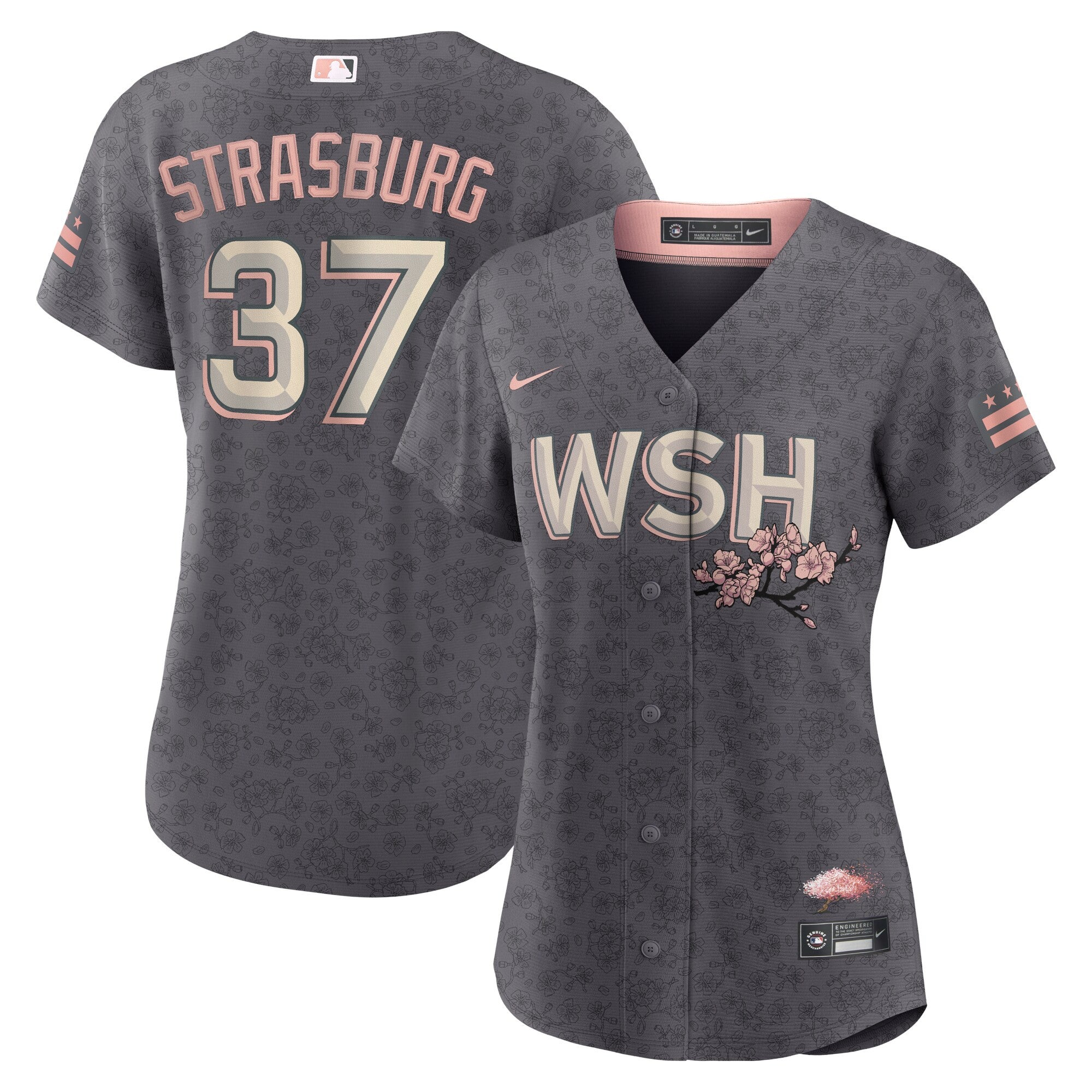 Stephen Strasburg Washington Nationals gray City Connect jersey