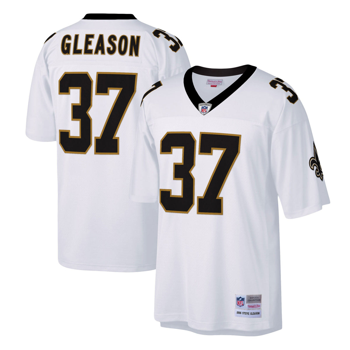 Steve Gleason New Orleans Saints white jersey