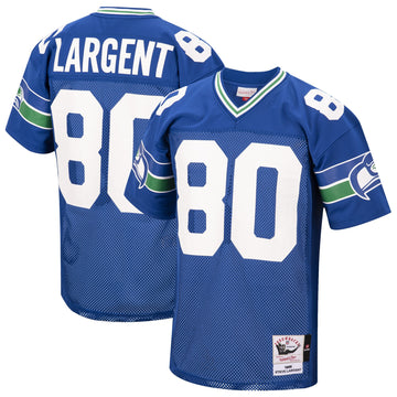 Steve Largent Seattle Seahawks royal Throwback jersey