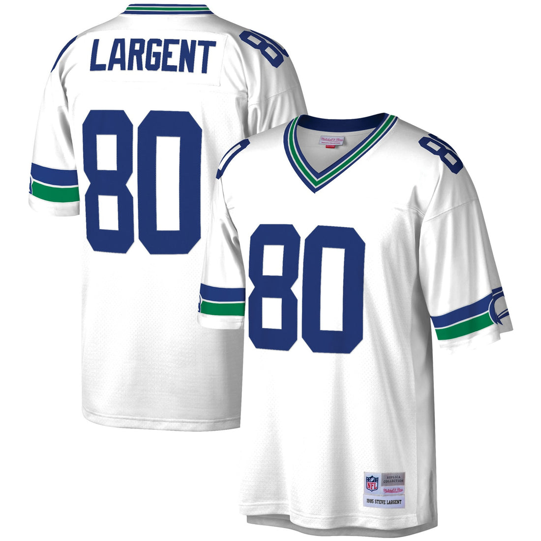 Steve Largent Seattle Seahawks white jersey