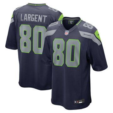 Steve Largent College Seattle Seahawks navy jersey
