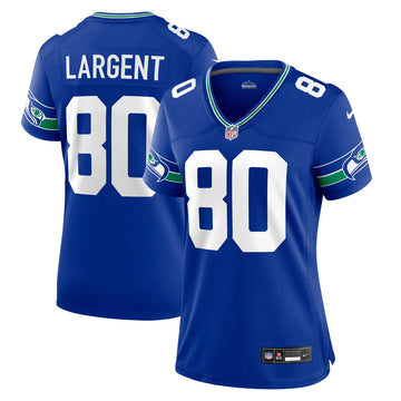 Steve Largent Seattle Seahawks royal Throwback jersey