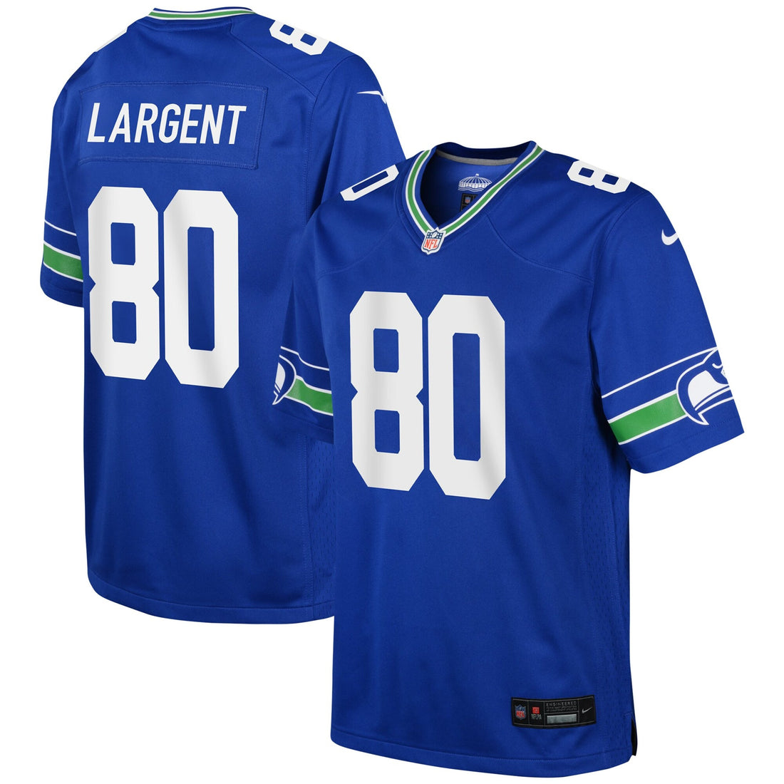 Steve Largent Seattle Seahawks royal Alternate jersey