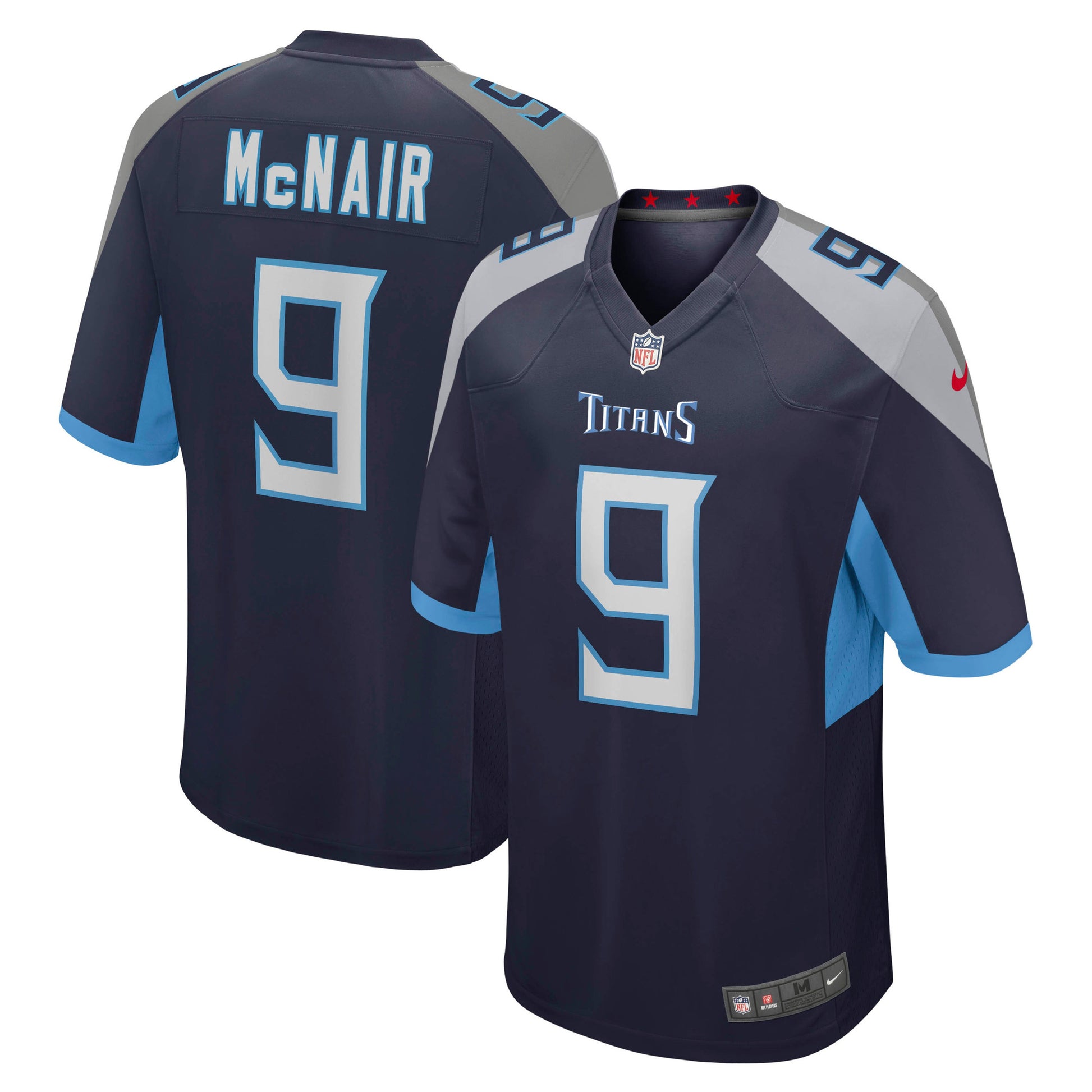 Steve Mcnair Tennessee Titans navy Game jersey