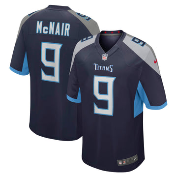 Steve Mcnair Tennessee Titans navy Game jersey