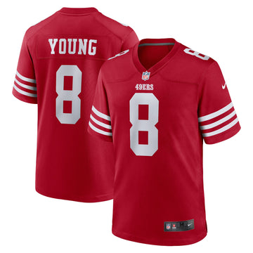 Steve Young San Francisco 49ers scarlet jersey