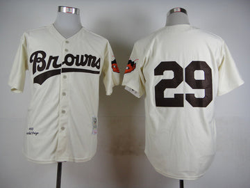 St. Louis Baltimore Orioles cream Throwback jersey