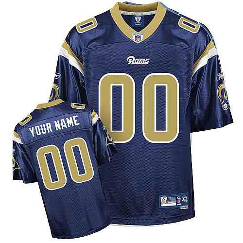 Custom Los Angeles Rams blue jersey