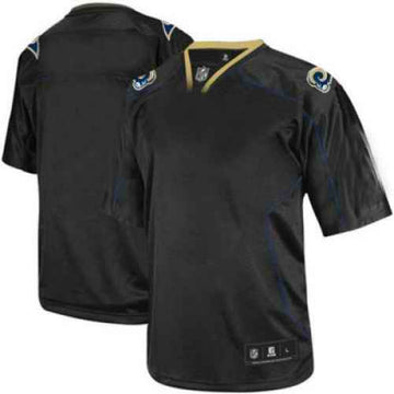 Custom Los Angeles Rams black Shadow jersey