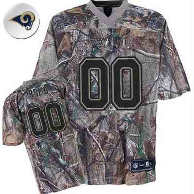 Custom Los Angeles Rams camo Camo jersey
