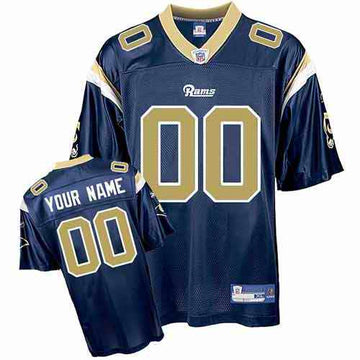 Custom Los Angeles Rams blue jersey