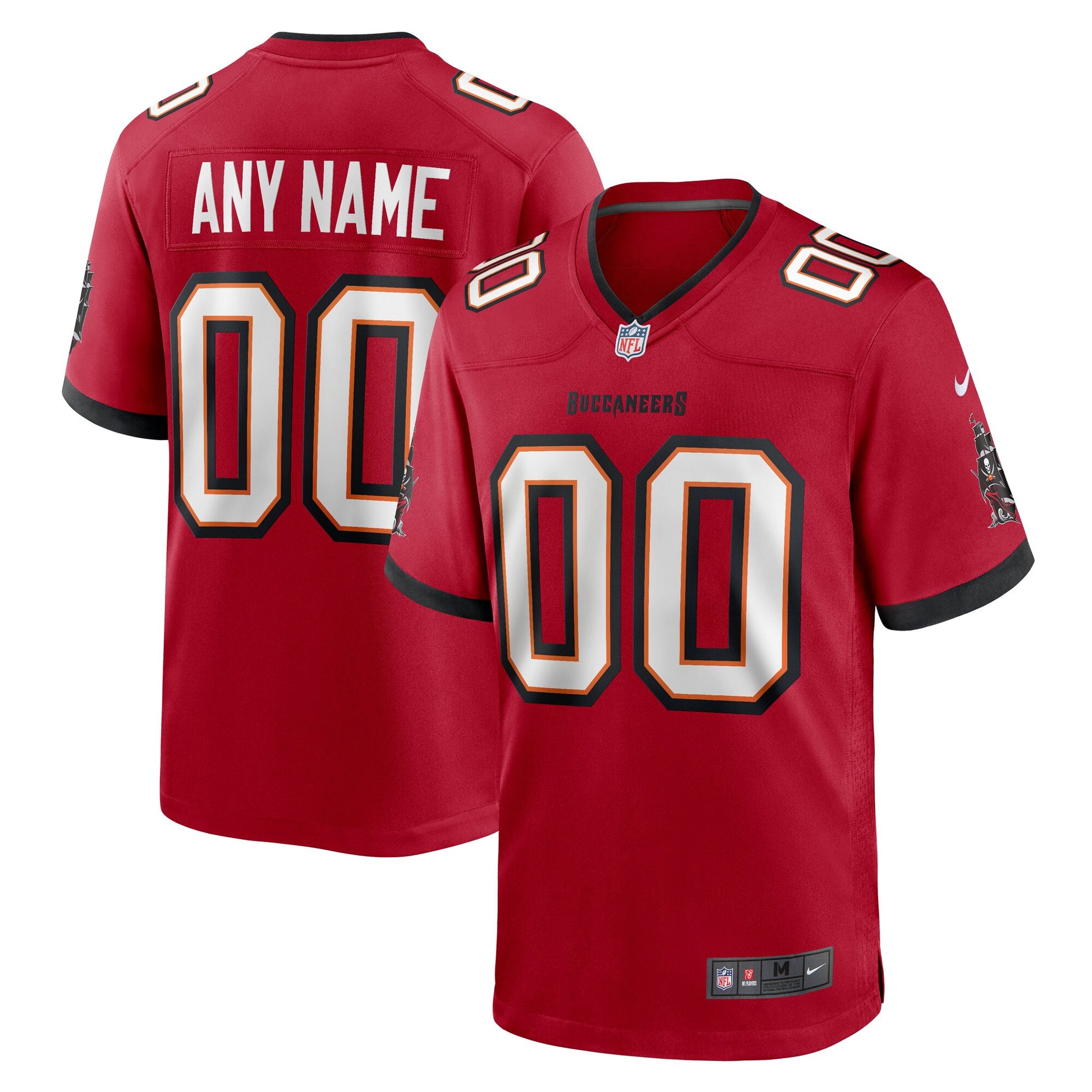 Custom Tampa Bay Buccaneers red jersey