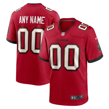 Custom Tampa Bay Buccaneers red jersey