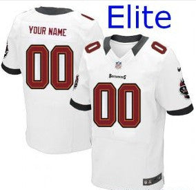 Custom Tampa Bay Buccaneers white Elite jersey