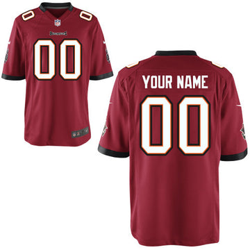 Custom Tampa Bay Buccaneers red Game jersey