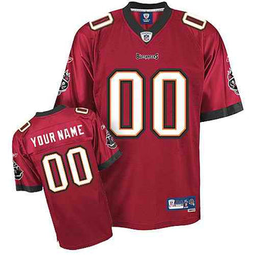 Custom Tampa Bay Buccaneers red jersey