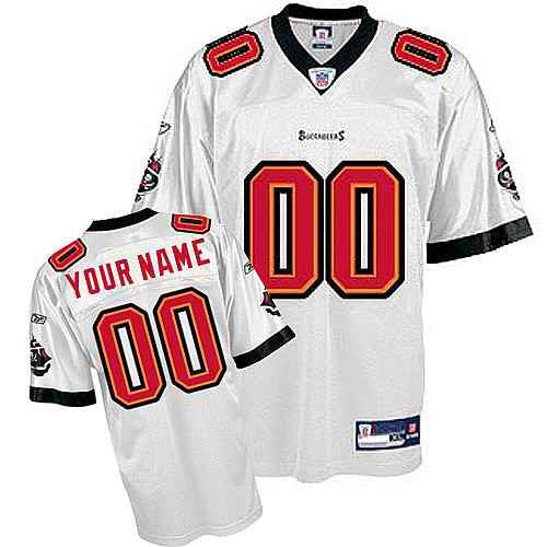 Custom Tampa Bay Buccaneers white jersey