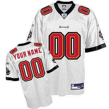 Custom Tampa Bay Buccaneers white jersey