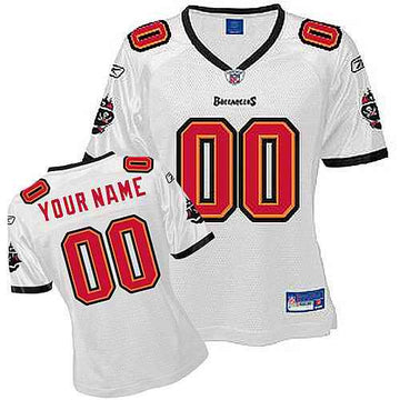 Custom Tampa Bay Buccaneers white jersey