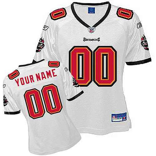 Custom Tampa Bay Buccaneers white jersey