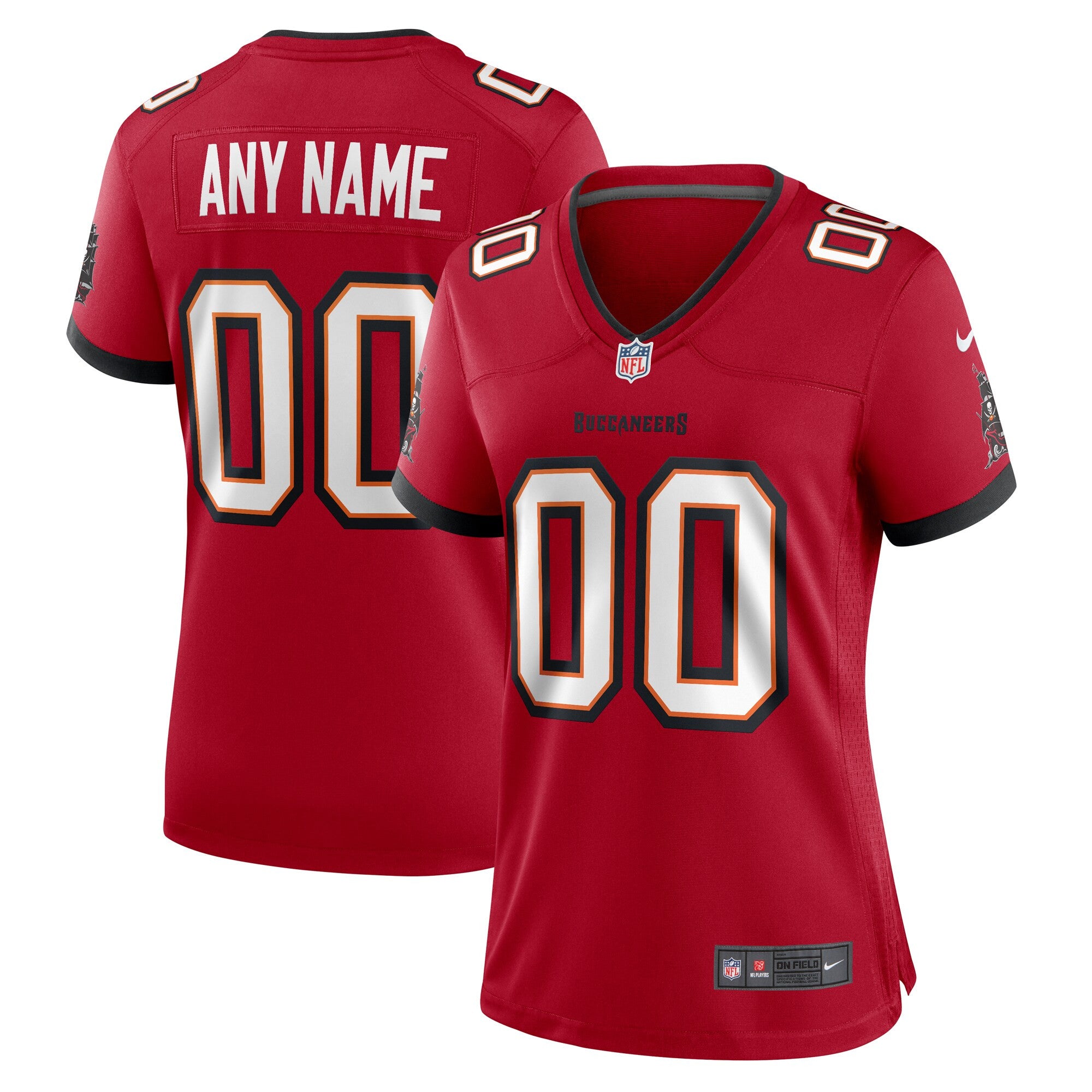 Custom Tampa Bay Buccaneers red jersey